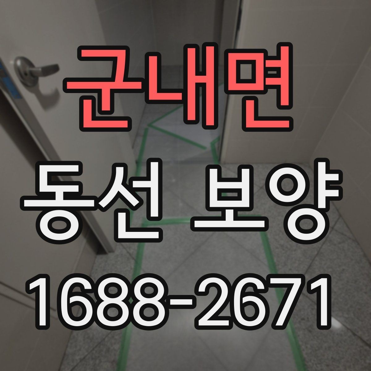 군내면 동선 보양 작업의 기본 개념과 적용 사례