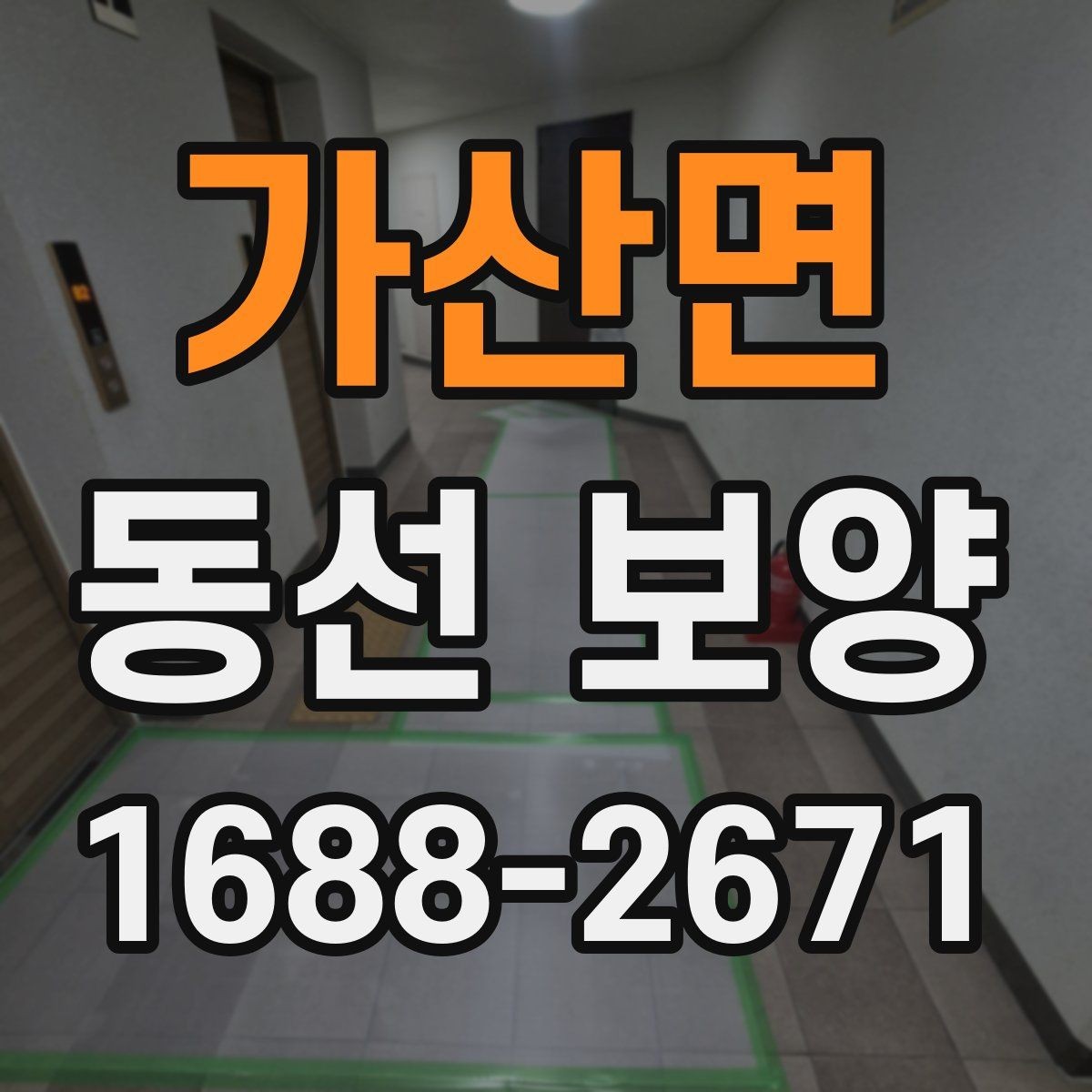가산면 동선 보양 전후 차이를 알기 쉽게 정리