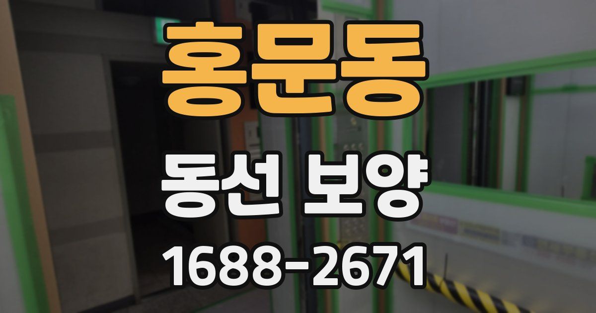 홍문동 동선 보양