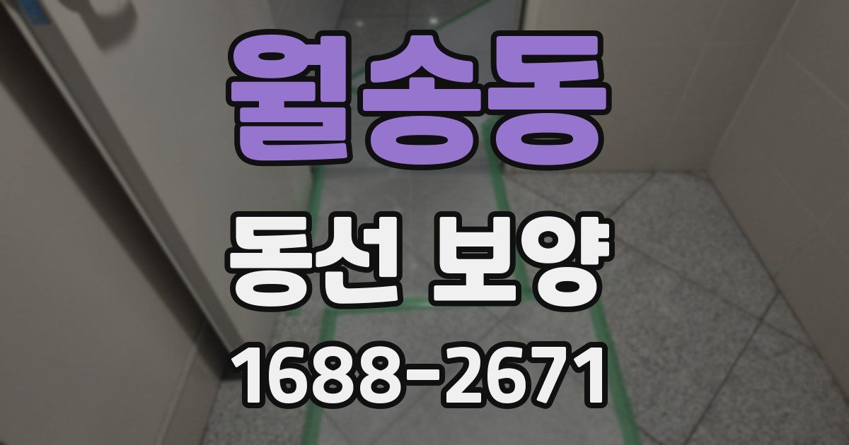 월송동 동선 보양