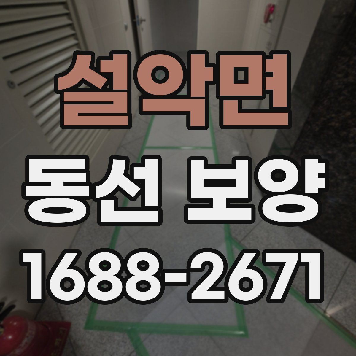 설악면 동선 보양 시공 전 안전 확보가 중요한 이유