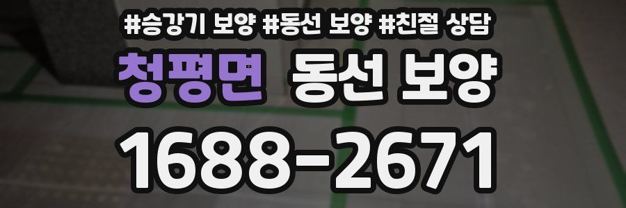 청평면 동선 보양