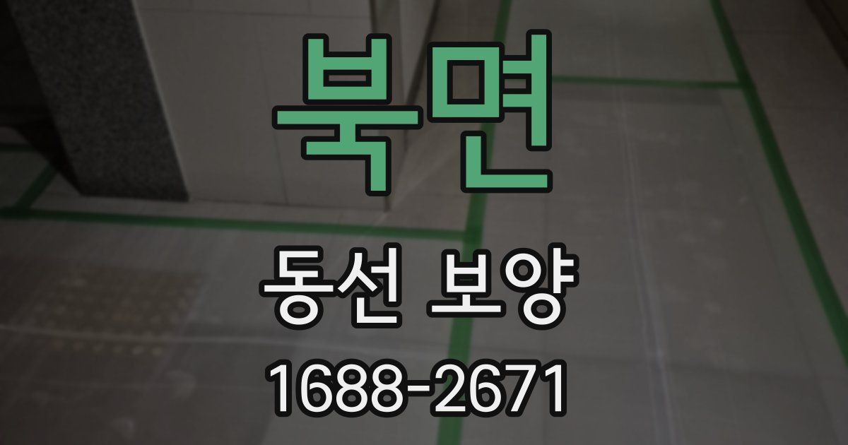 북면 동선 보양