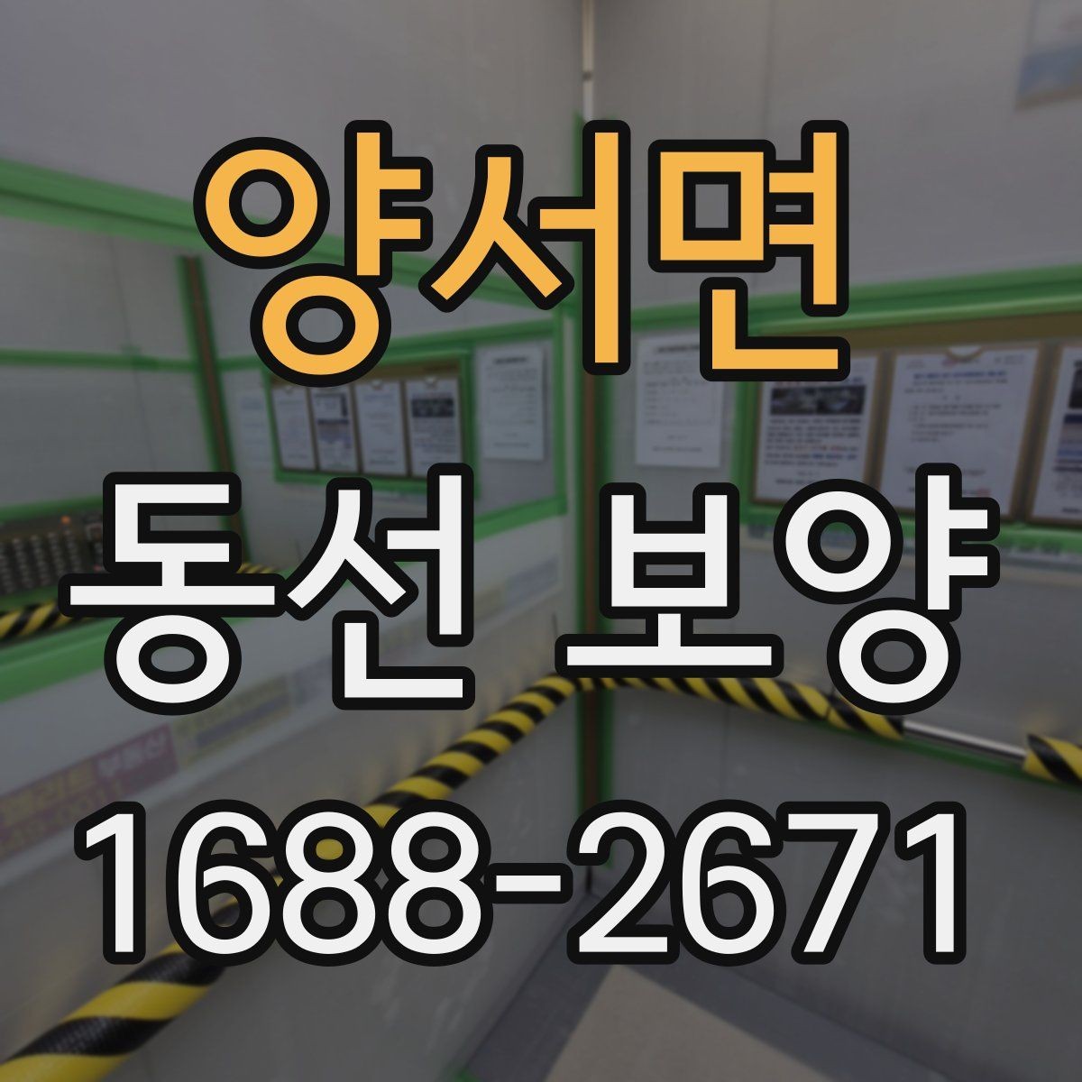 양서면 동선 보양 현장에서 자주 사용하는 방법들