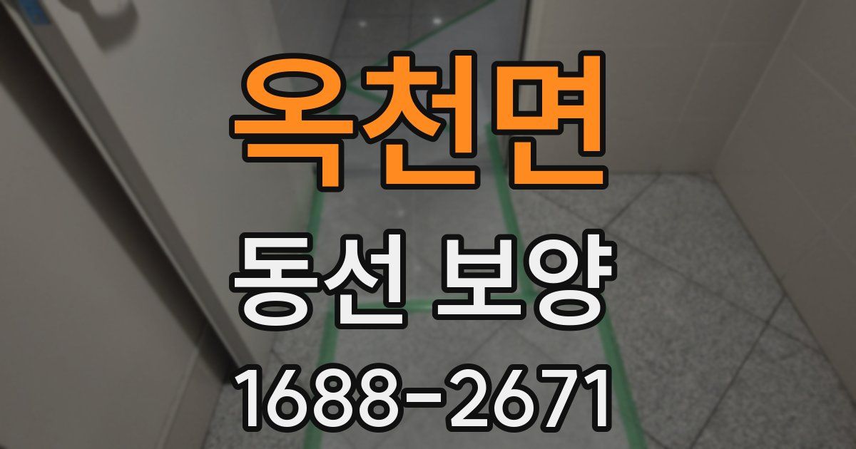 옥천면 동선 보양
