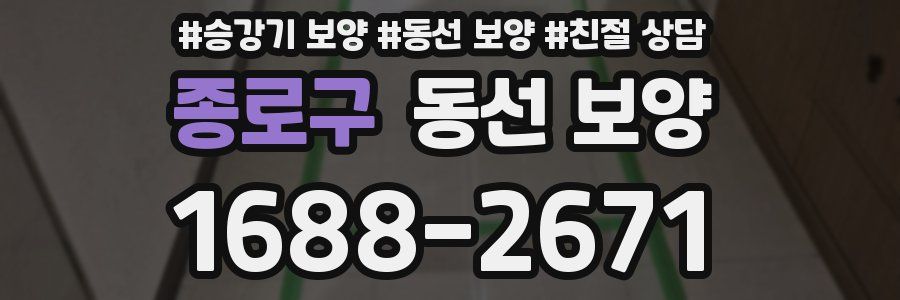 종로구 동선 보양