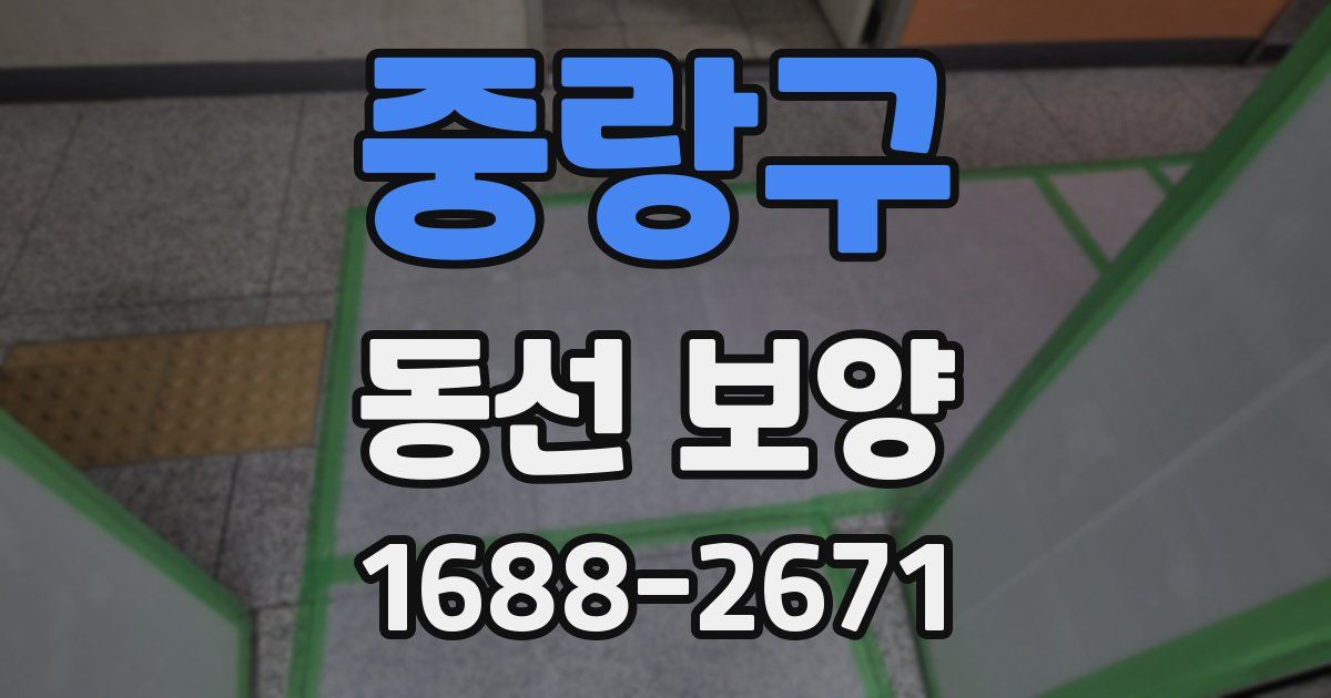 중랑구 동선 보양