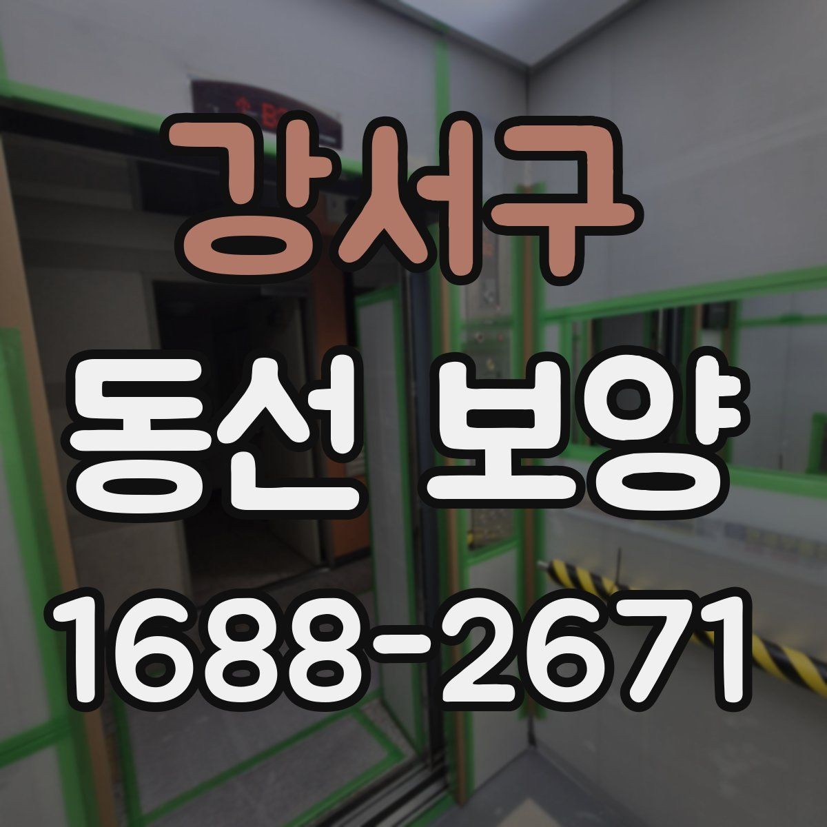 강서구 동선 보양 진행 시 작업자 체크리스트