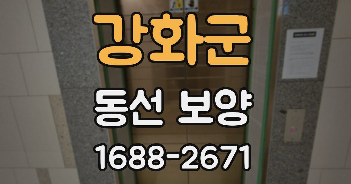강화군 동선 보양