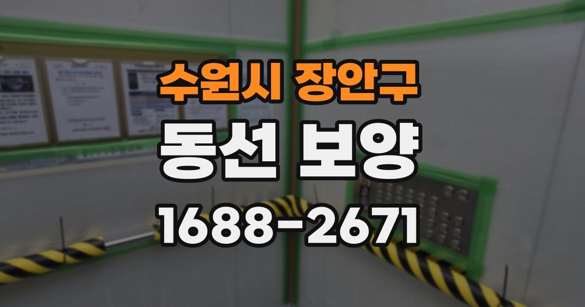 수원시 장안구 동선 보양