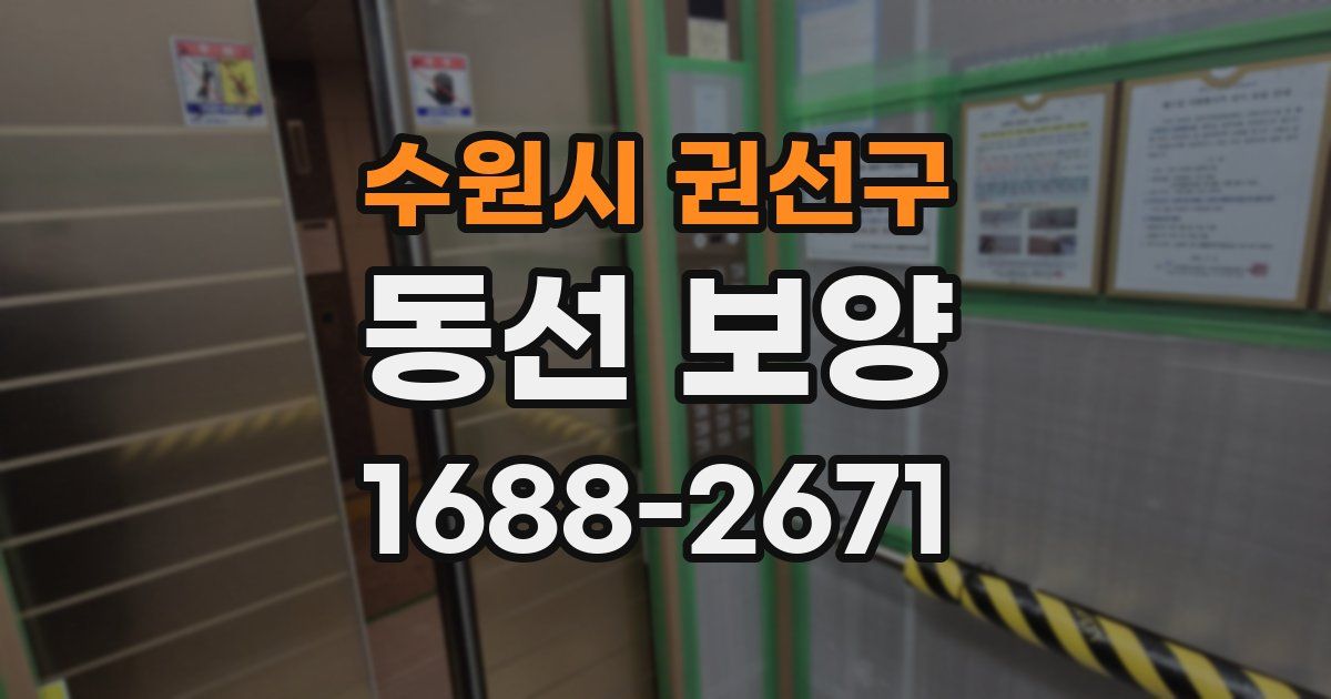 수원시 권선구 동선 보양