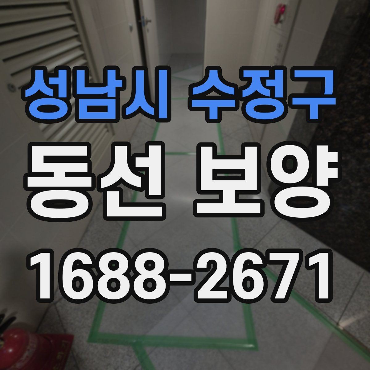 성남시 수정구 동선 보양 현장 적용 사례와 작업 노하우