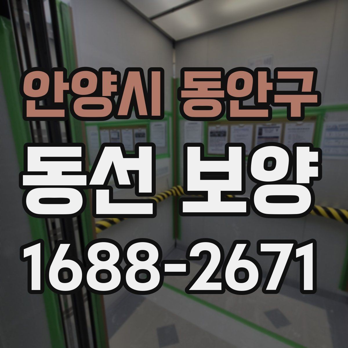 안양시 동안구 동선 보양 작업 전 환경 정리와 준비 요령