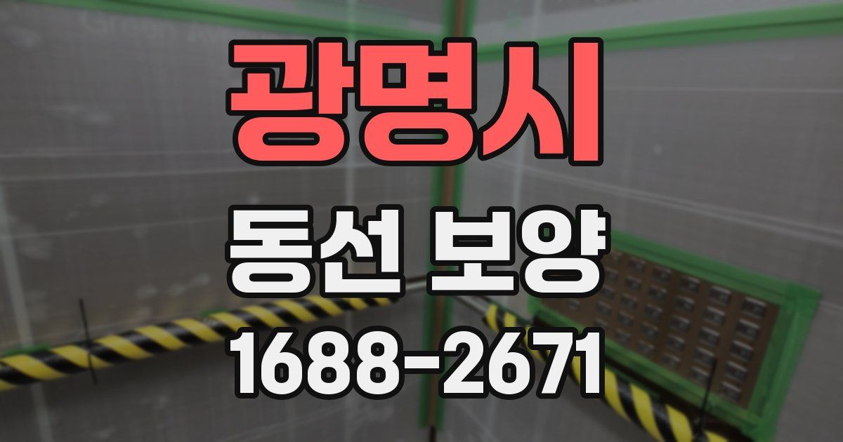 광명시 동선 보양