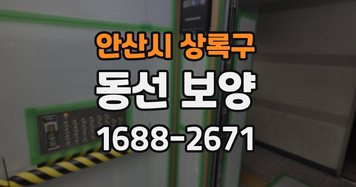 안산시 상록구 동선 보양