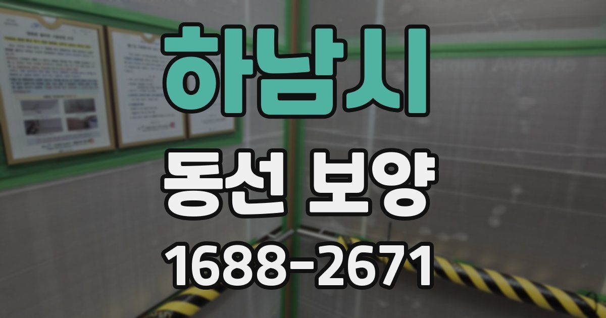 하남시 동선 보양