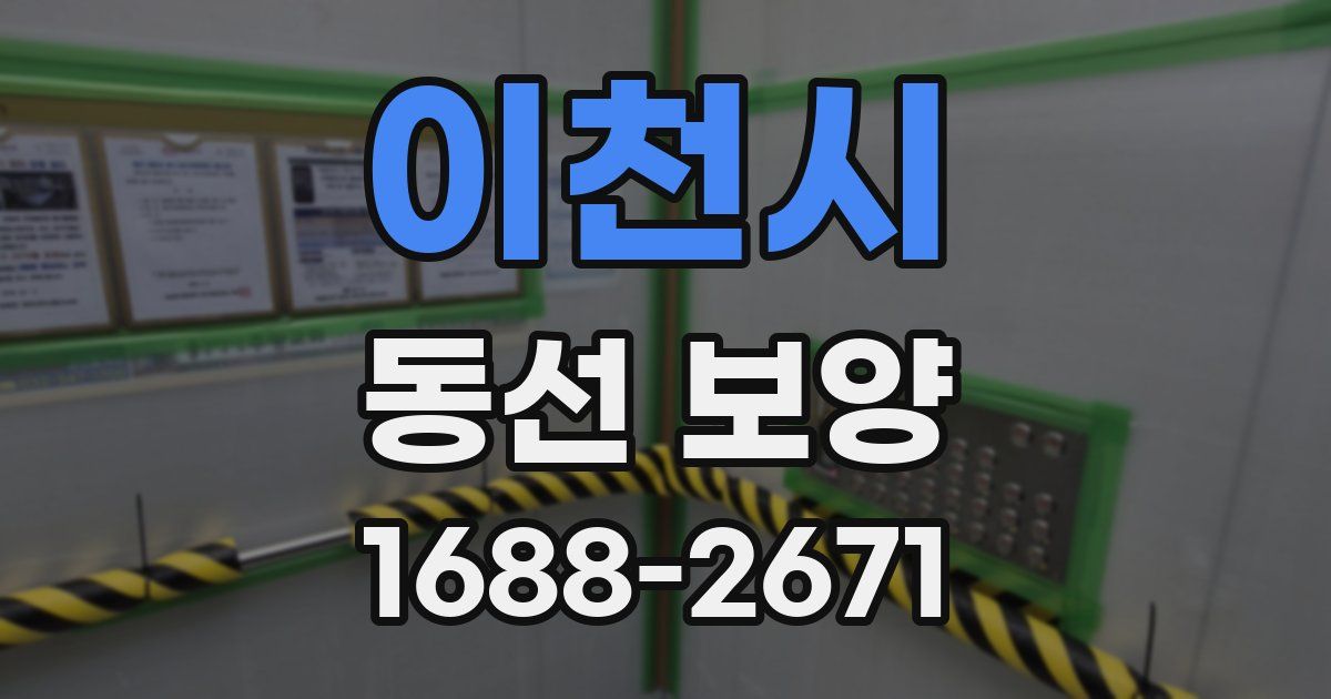 이천시 동선 보양