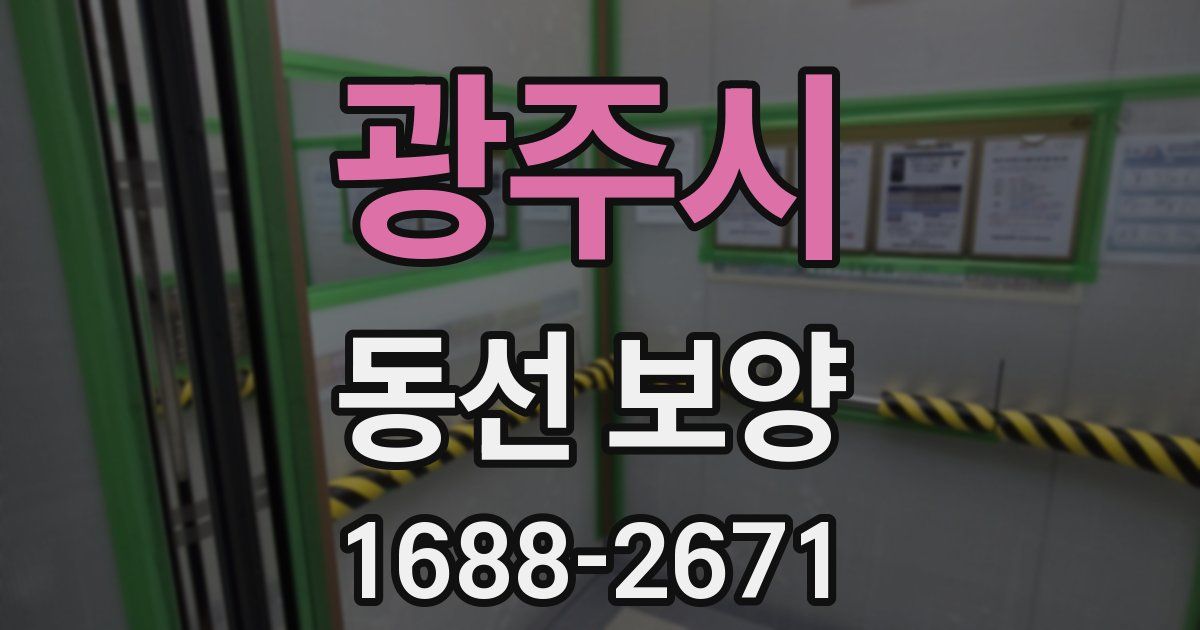 광주시 동선 보양