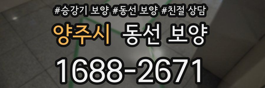양주시 동선 보양