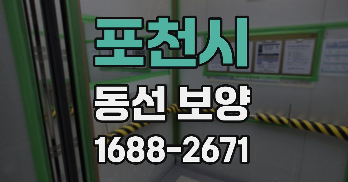 포천시 동선 보양