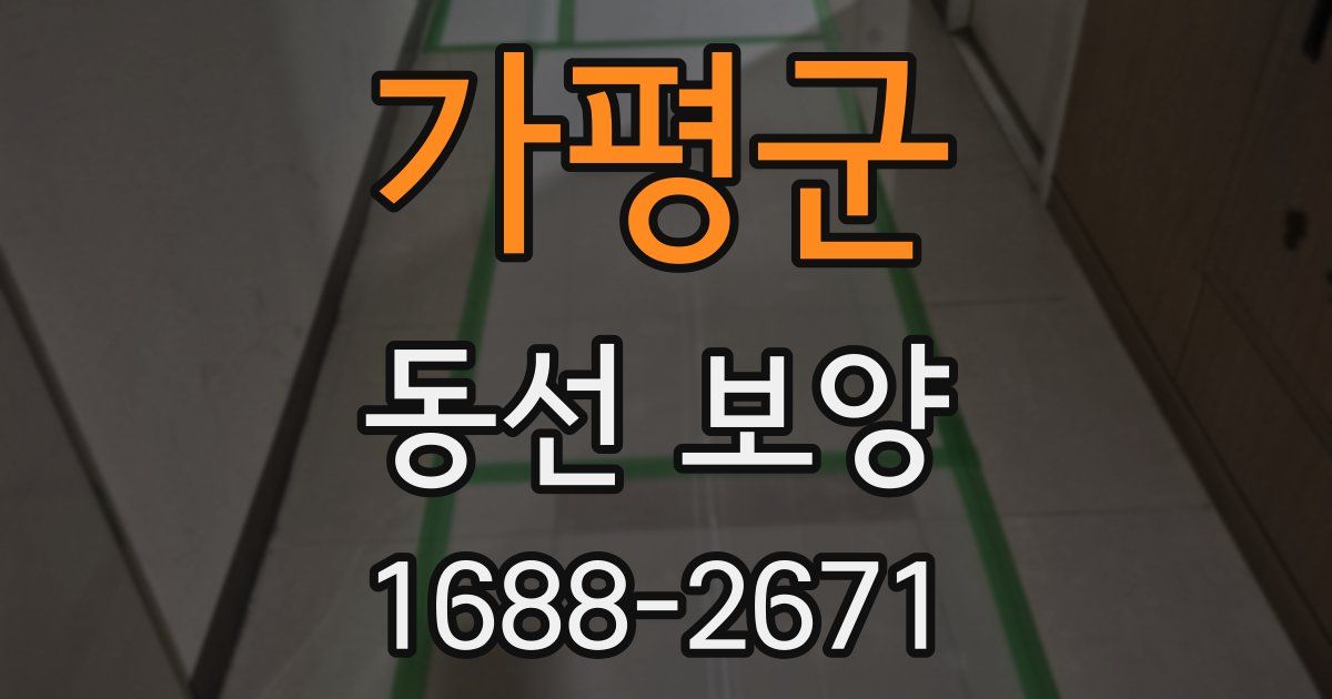 가평군 동선 보양
