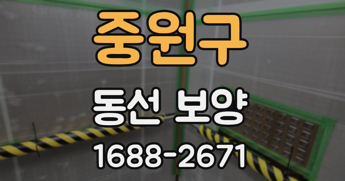 중원구 동선 보양