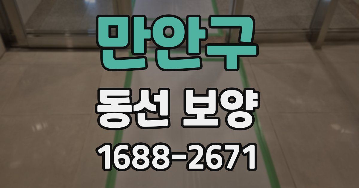 만안구 동선 보양