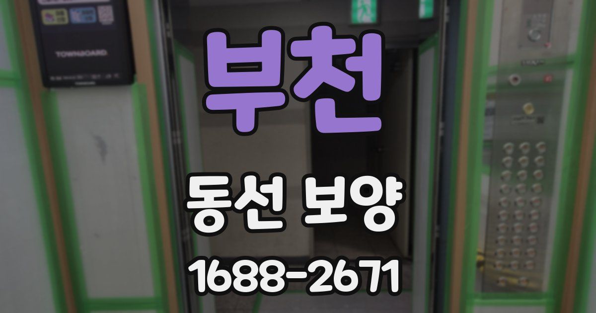 부천 동선 보양