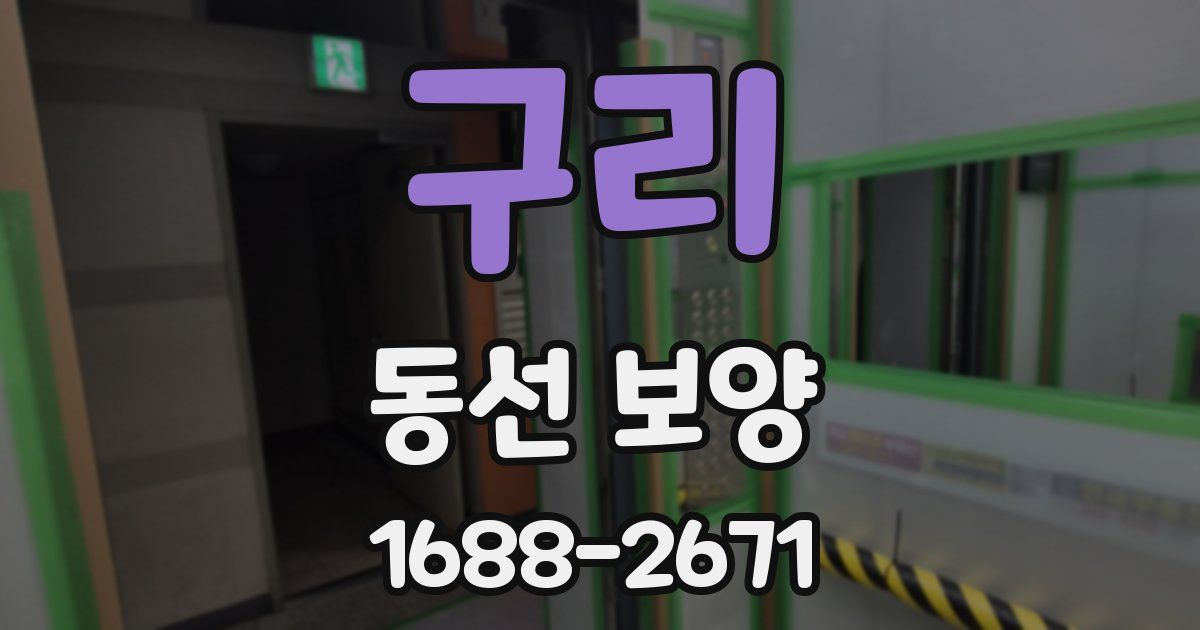 구리 동선 보양