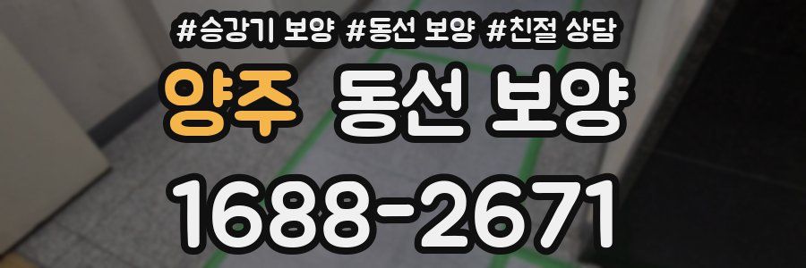 양주 동선 보양