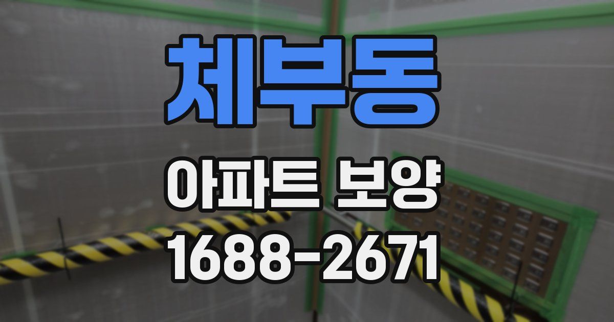 체부동 아파트 보양