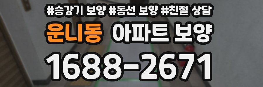 운니동 아파트 보양