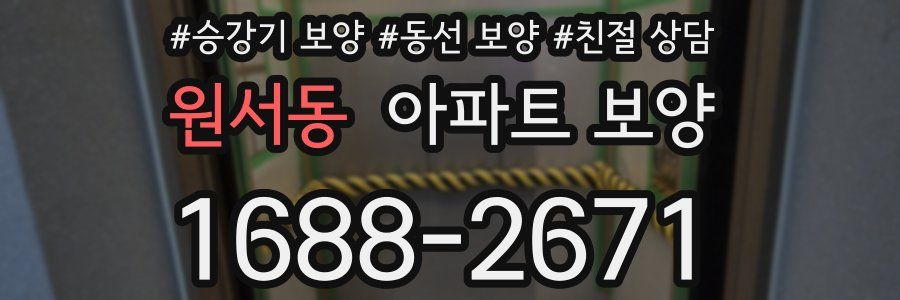 원서동 아파트 보양