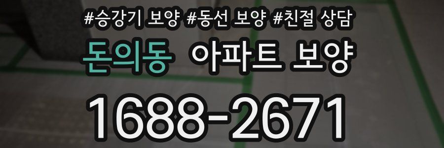 돈의동 아파트 보양