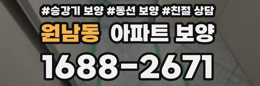 원남동 아파트 보양