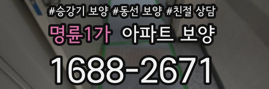 명륜1가 아파트 보양