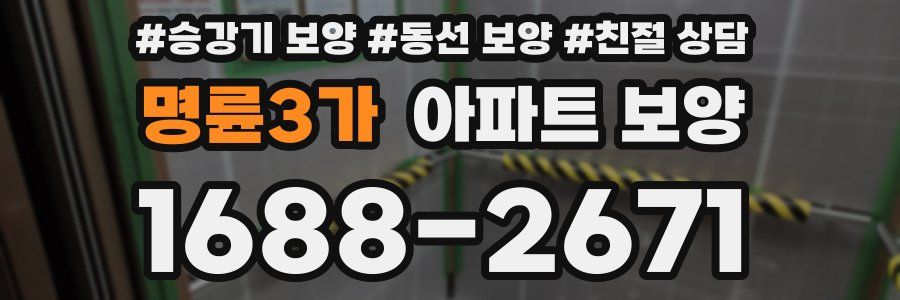 명륜3가 아파트 보양