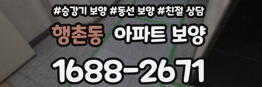 행촌동 아파트 보양