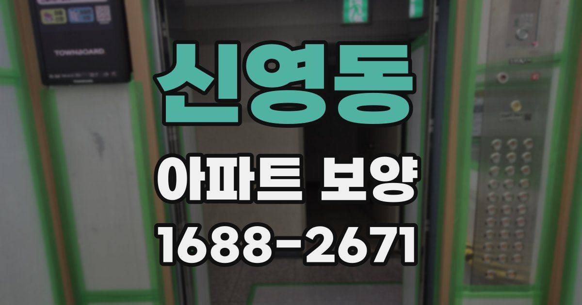 신영동 아파트 보양