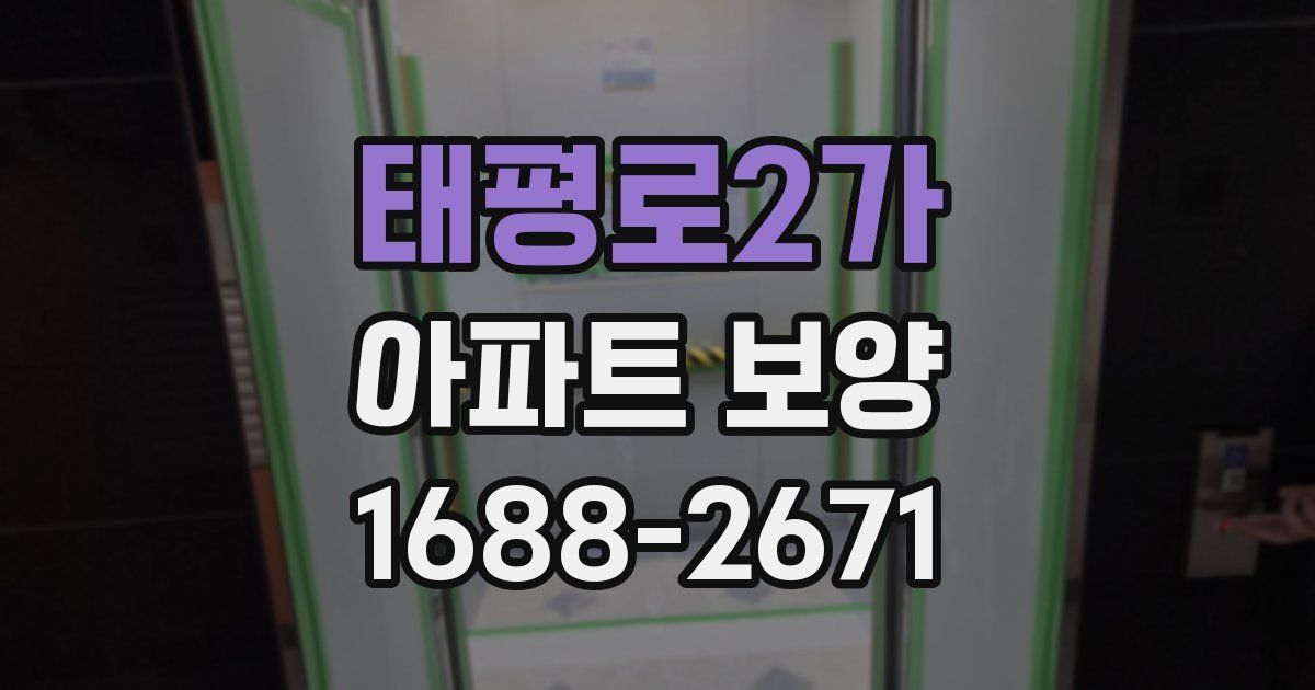 태평로2가 아파트 보양