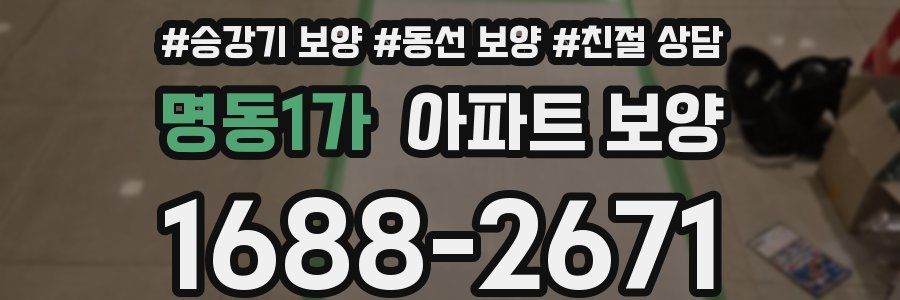 명동1가 아파트 보양