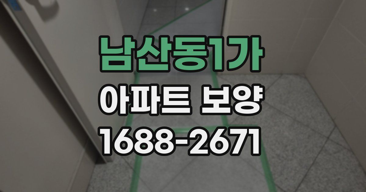 남산동1가 아파트 보양