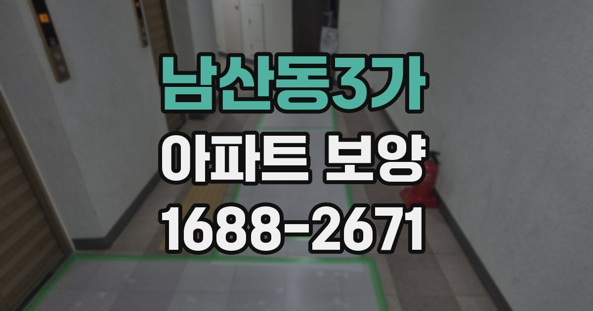 남산동3가 아파트 보양
