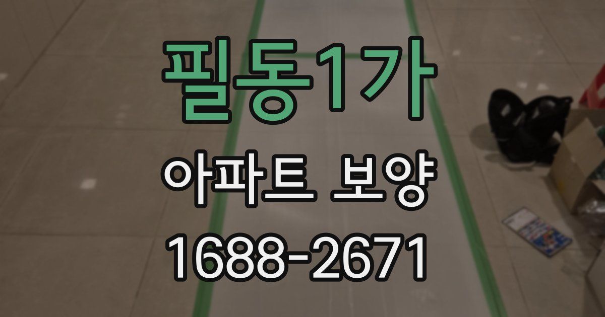 필동1가 아파트 보양