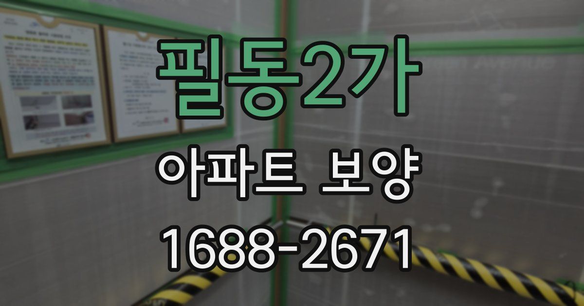 필동2가 아파트 보양