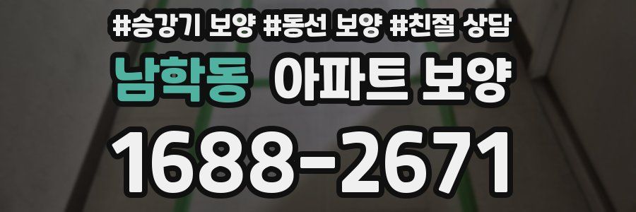 남학동 아파트 보양