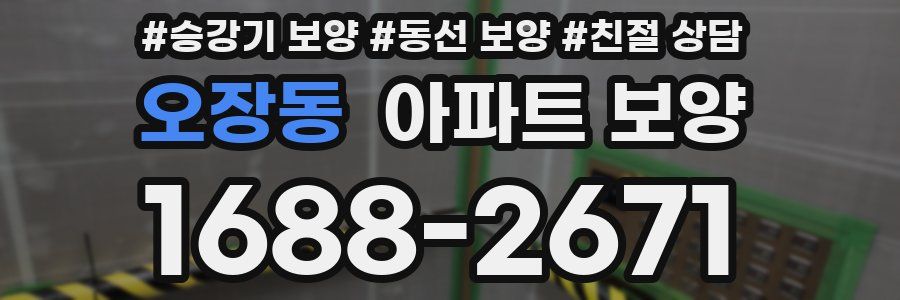 오장동 아파트 보양