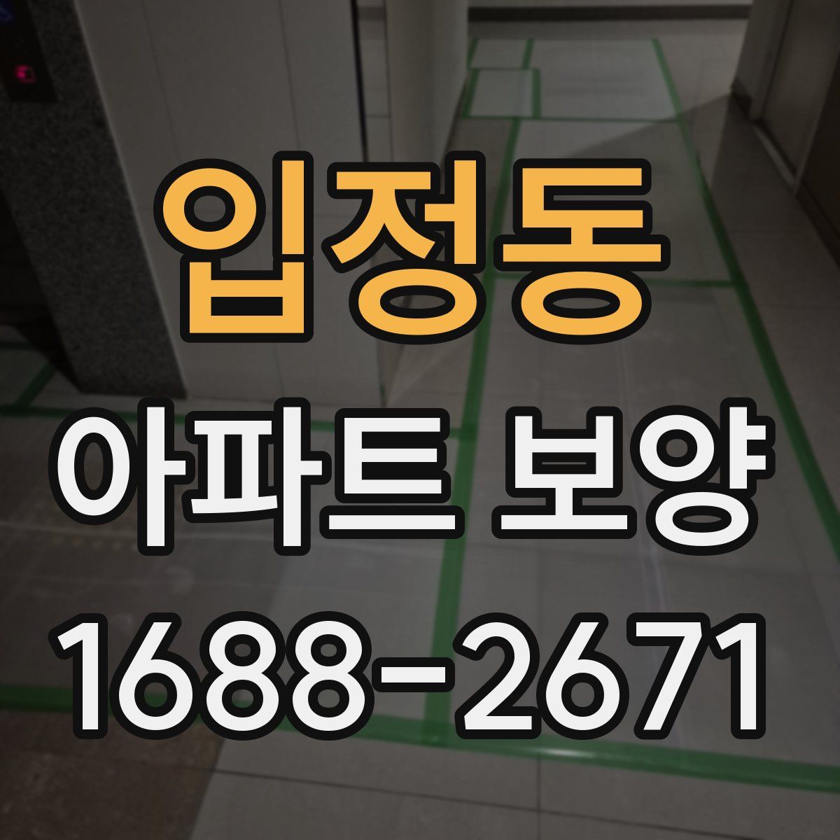 입정동 아파트 보양