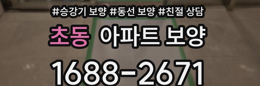 초동 아파트 보양