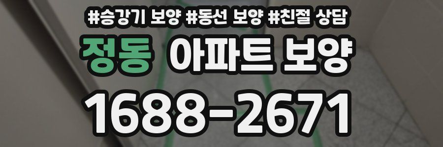 정동 아파트 보양